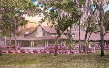 Moon Lake Lodge, from a hand-tinted post card